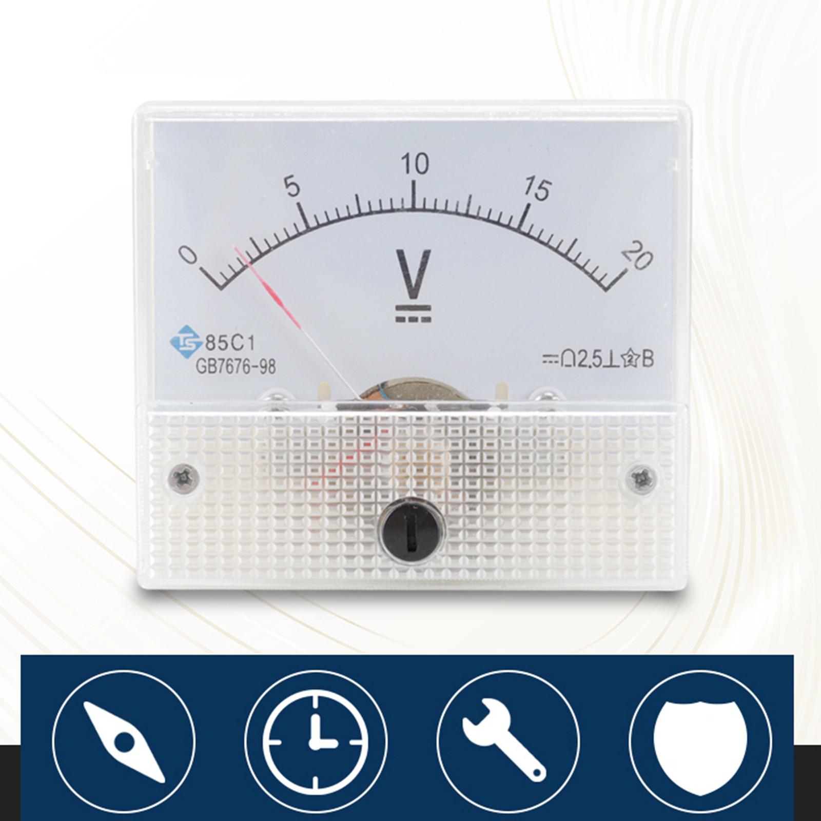 85C1 Analog Panel Meter Voltmeter DC Volt Voltage Meter Gauge