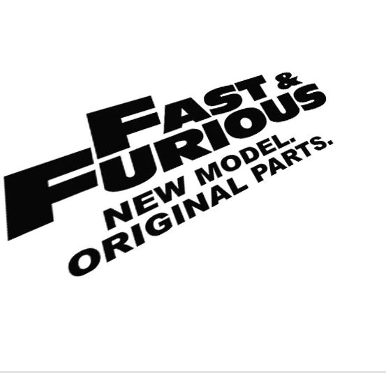 Bộ 2 Tem dán cửa xe Fast and Furious TC01