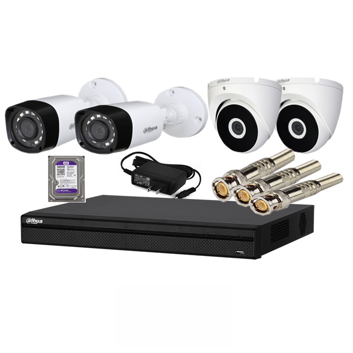 Trọn bộ 4 camera chính hãng Dahua HD1080