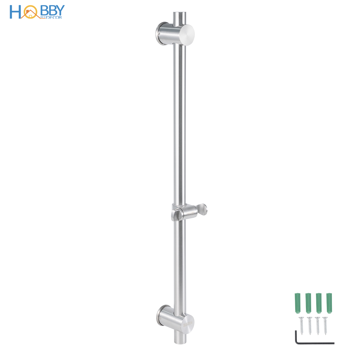 Thanh giá treo vòi hoa sen tắm điều chỉnh độ cao Hobby Home Decor GVST inox 304 có 2 loại tùy chọn