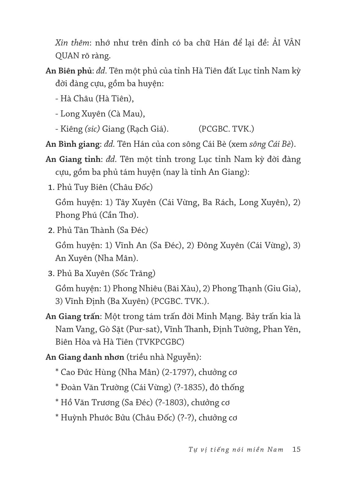 Sách - Tự Vị Tiếng Nói Miền Nam - Bìa Cứng