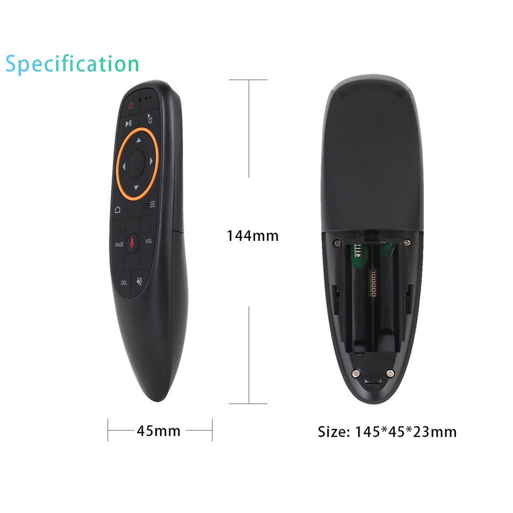 Chuột bay Voice G10S, ra lệnh bằng giọng nói, hỗ trợ tìm kiếm dành cho Google Assistant, Tặng kèm Pin