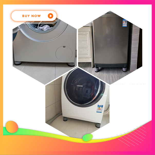 Bộ 4 Đế Kê Máy Giặt Tủ Lạnh Silicon Chống Rung
