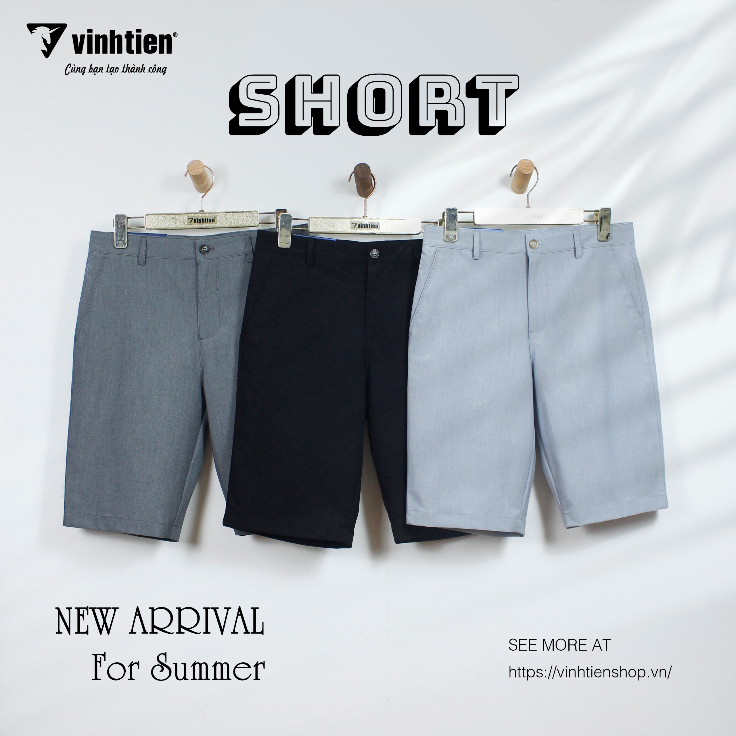Quần Shorts Classic 345 Vĩnh Tiến - Nhiều Màu