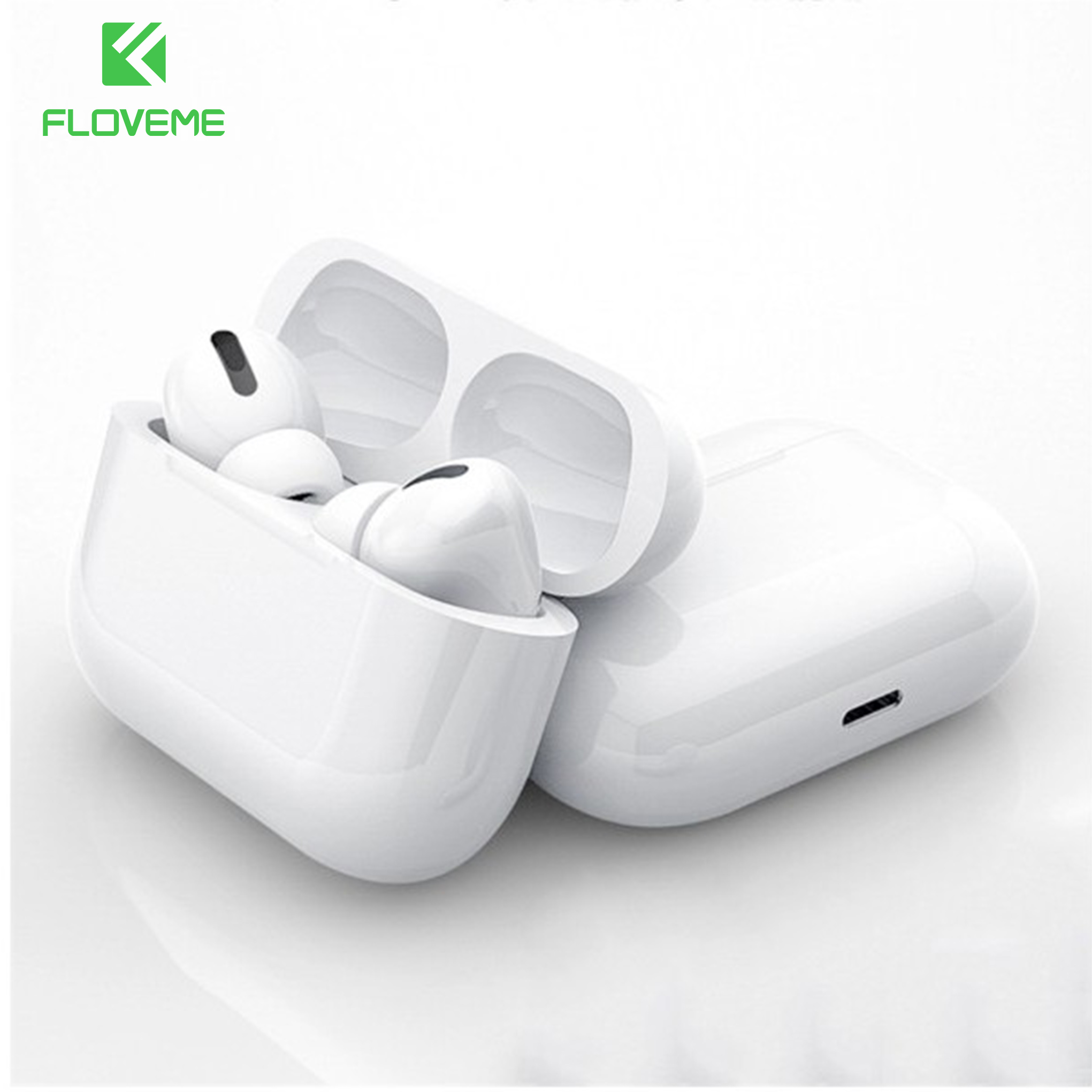 Tai nghe bluetooth Air Pros FLOVEME- Công nghệ TWS chống ồn - Điều khiển cảm ứng - Có sạc không dây cao cấp dùng cho cả ios và android - Hàng chính hãng