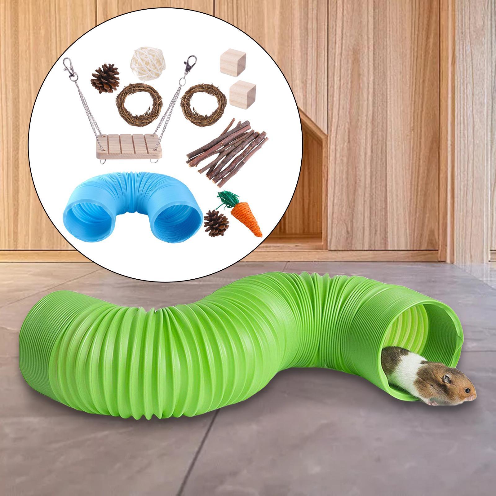 11x Hamster Chew Pets Toy Molar Toy Teeth Care for Guinea Pig Rat Rabbit Bird Hideout