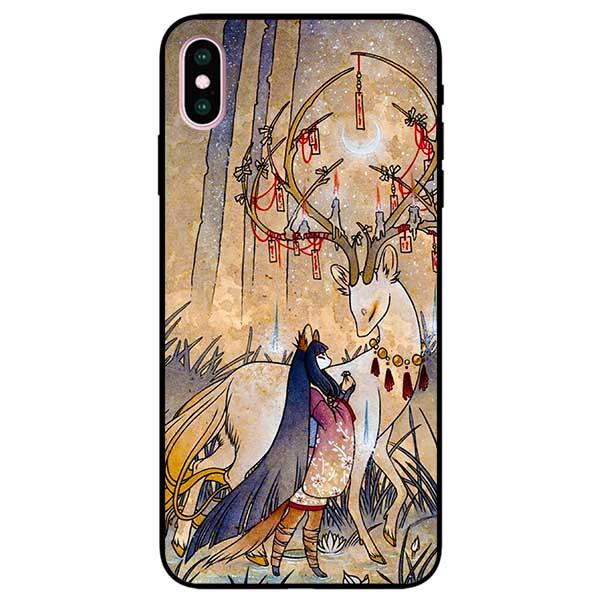 Ốp lưng dành cho iPhone X / Xs / Xs Max / Xr - Cô Gái Và Hươu