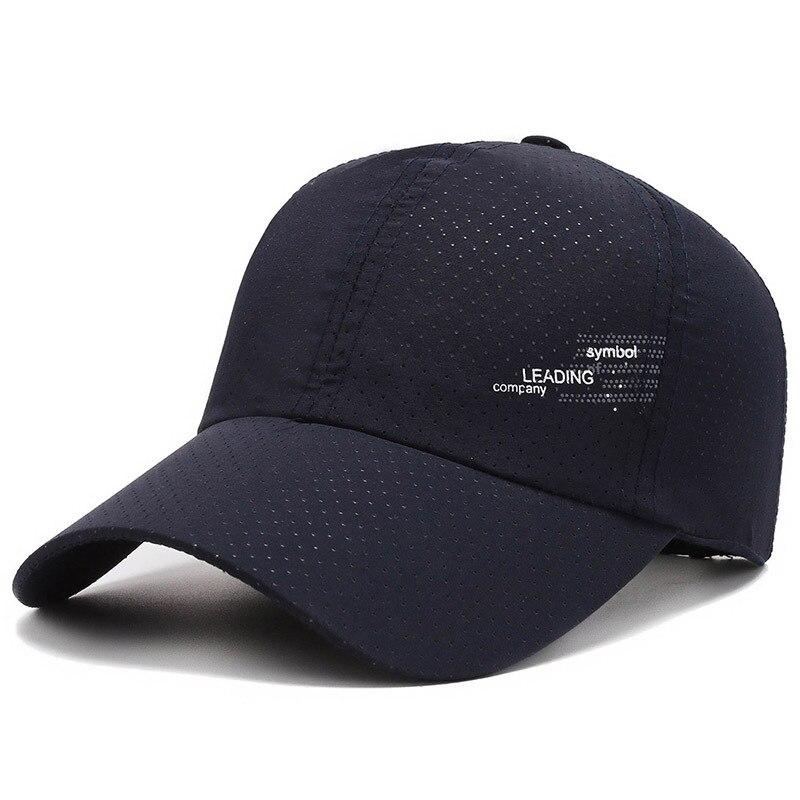 Mùa Hè Ngoài Trời Nón Thể Thao Golf Câu Cá Nón Nhanh Khô Hat Có Thể Điều Chỉnh Unisex Mũ Bóng Chày Dành Cho Nữ Color: Navy