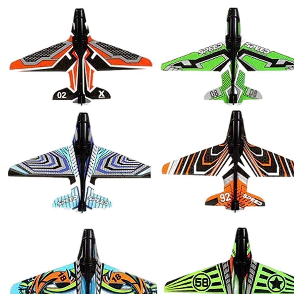 Light  Airplane Toy click Ejection DIY Sports for Kids