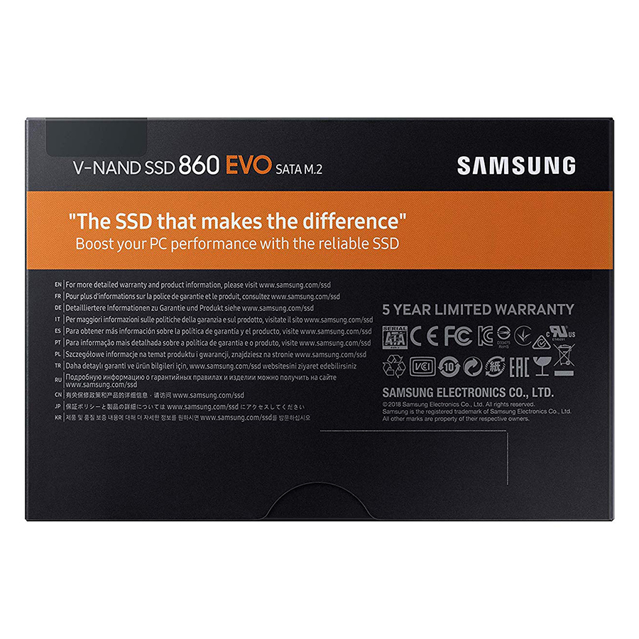 Ổ Cứng SSD Samsung 860 Evo MZ-N6E250BW 250GB Sata III M.2 2280 - Hàng Nhập Khẩu