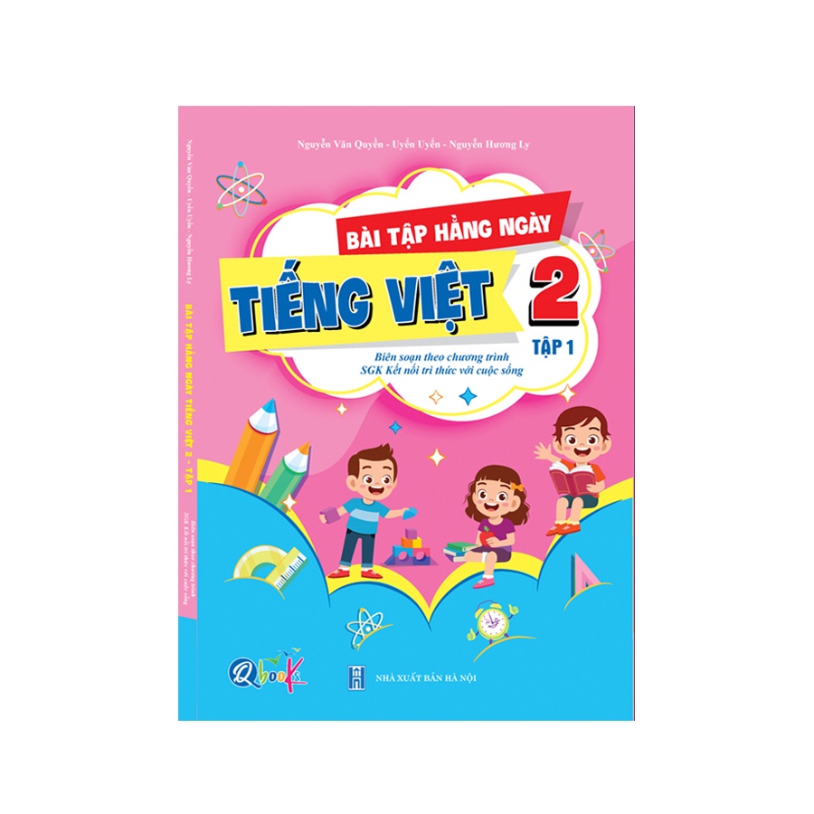 Sách - Combo Bài Tập Hằng Ngày Toán, Tiếng Việt Lớp 2 tập 1