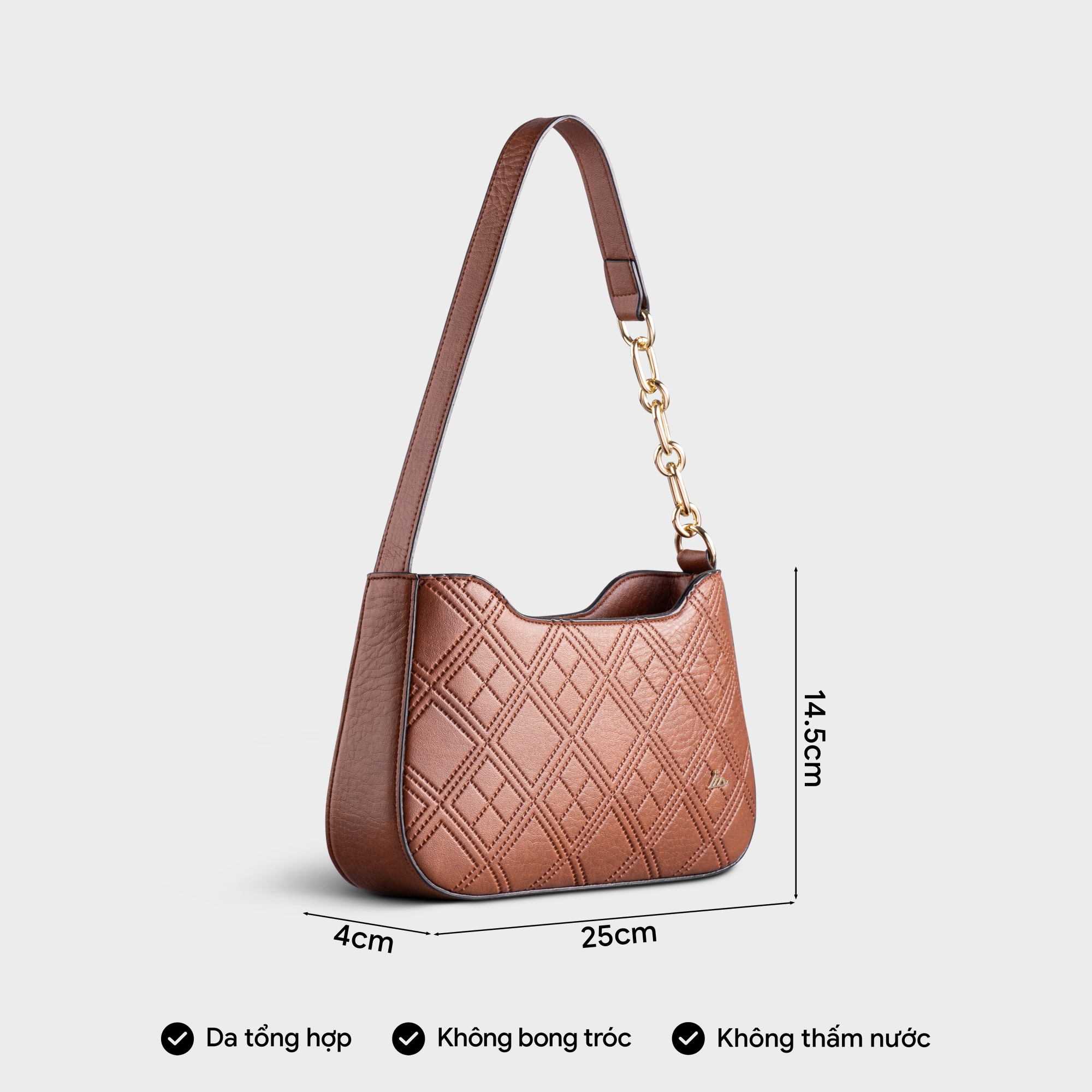 Túi Lata ( Thời trang nữ đi chơi size 25 - Túi đeo chéo da HN110 )