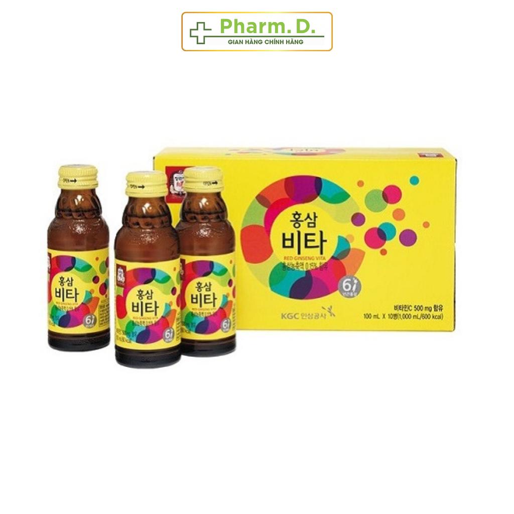 Nước Tăng Lực Hồng Sâm Vita KGC Cheong Kwan Jang (100ml x 10 chai)