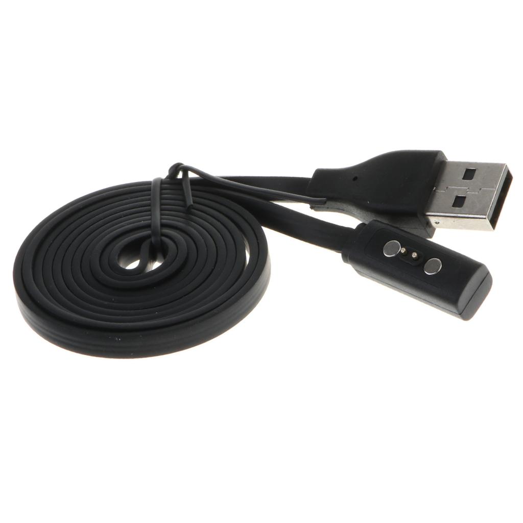 USB Charging Adapter Cable for Pebble Watch Wrist Band Black