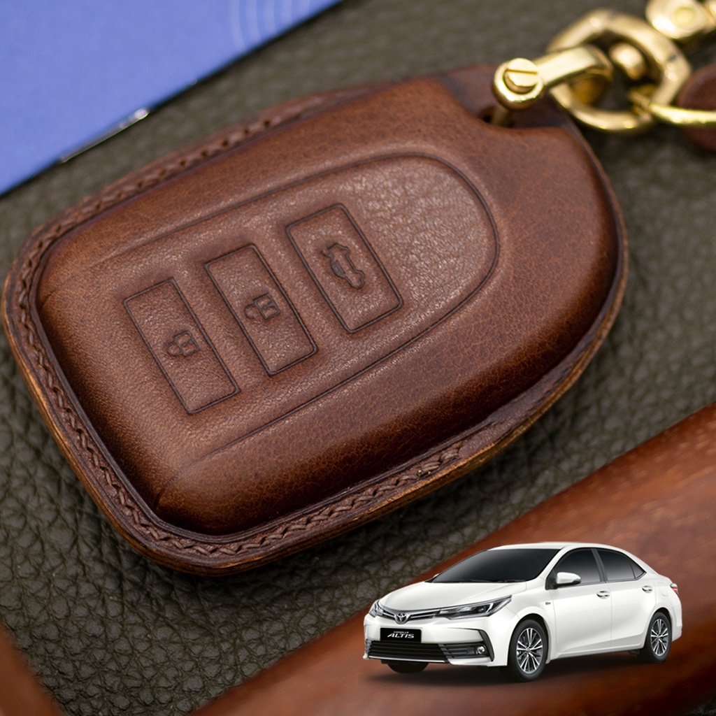 Bao Da Chìa Khóa ô tô TOYOTA ALTIS | Bọc chìa khóa ô tô da thật khâu tay