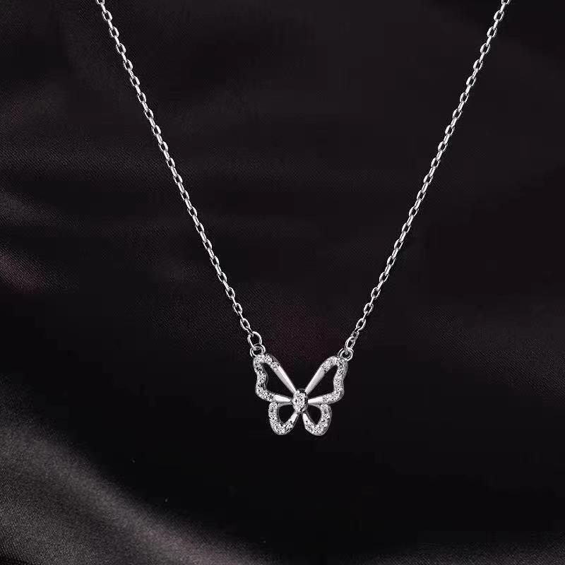 Dây chuyền bạc Anta Silver ATJ9078 Thiết kế mặt hồ điệp xinh xắn , vòng cổ hình bướm Butterfly Necklace ANTA Jewelry