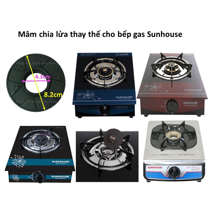 Mâm Chia Lửa (Pép Chia Lửa, Đầu Đốt) Thay Thế Cho Bếp Gas Sun house Đường Kính Trong 43mm, Đường Kính Ngoài 82mm