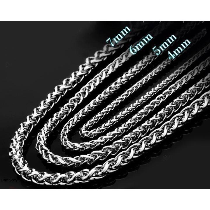 Dây Chuyền Nam Inox Bông Dừa 6mm Cá Tính Không Đen- QCDC12