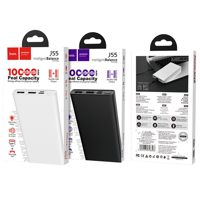 Pin Sạc Dự Phòng Hoco J55 - Dung Lượng 10000mAh - hàng chính hãng