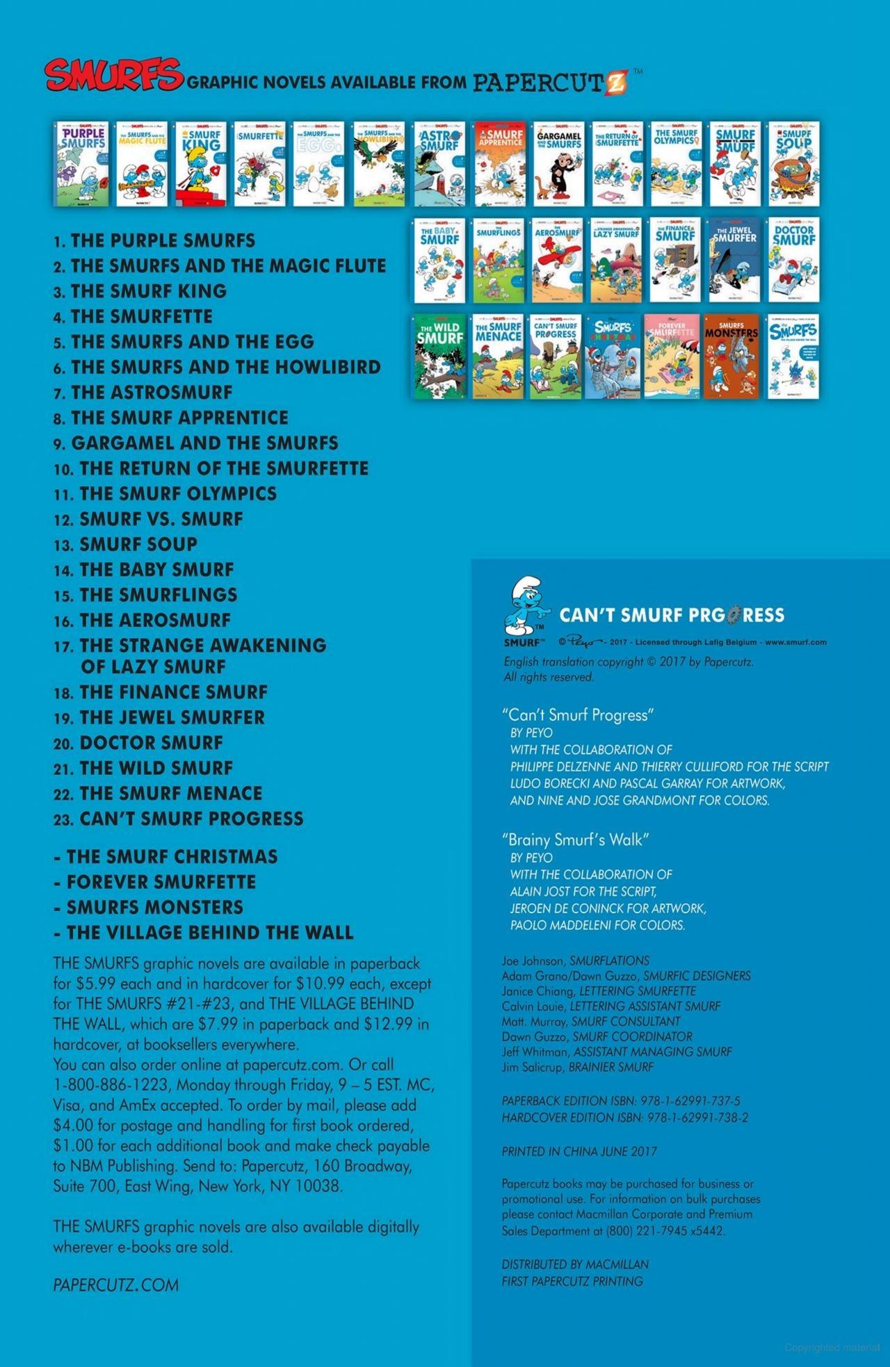 Sách ngoại văn: The Smurfs #23 - Can't Smurf Progress