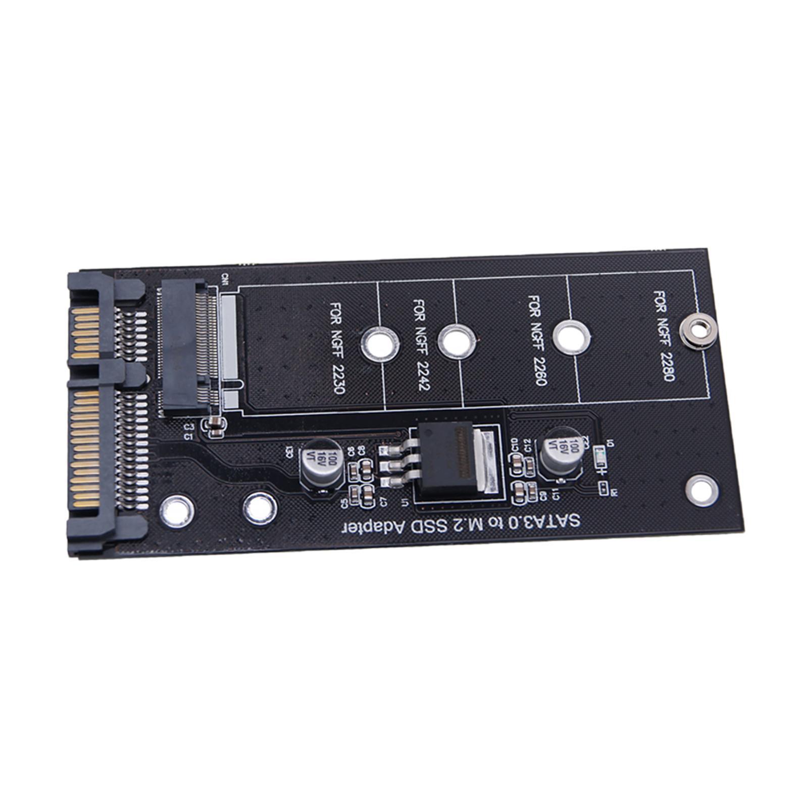 M.2 B Key SSD to SATA 3.0 Adapter SSD to SATA 22Pin Expansion Card for Laptop