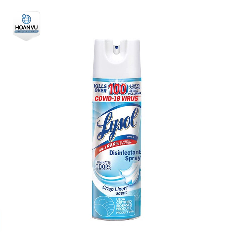 Xịt phòng diệt khuẩn Set 3 Lysol disinfectant spray crisp linen scent (538g x 3)