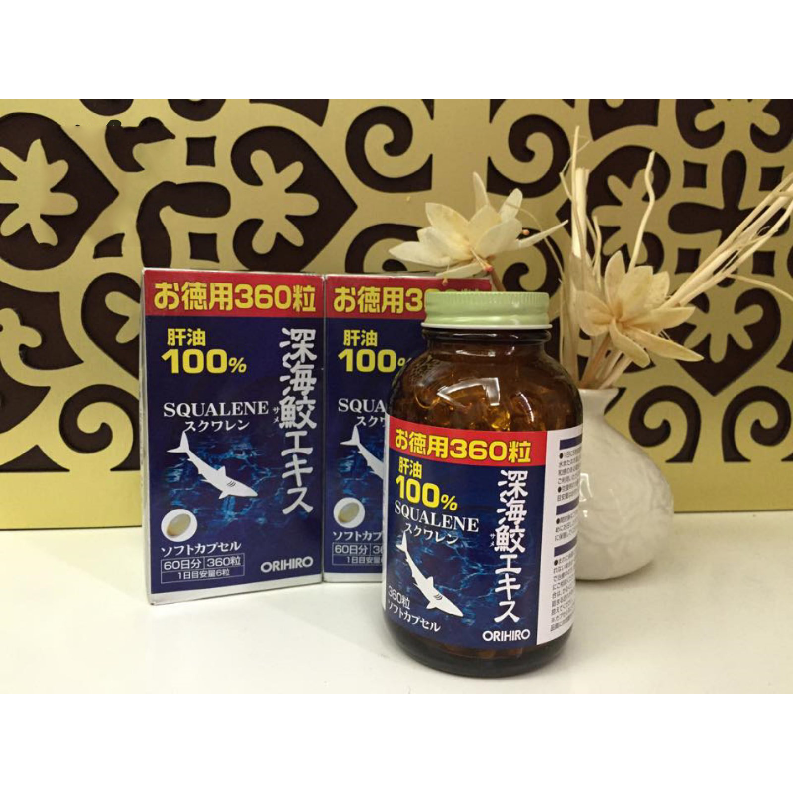 Viên Uống Glucosamine Orihiro 1500mg Của Nhật, 900 viên - Tặng túi zip 5 kẹo mật ong Senjaku