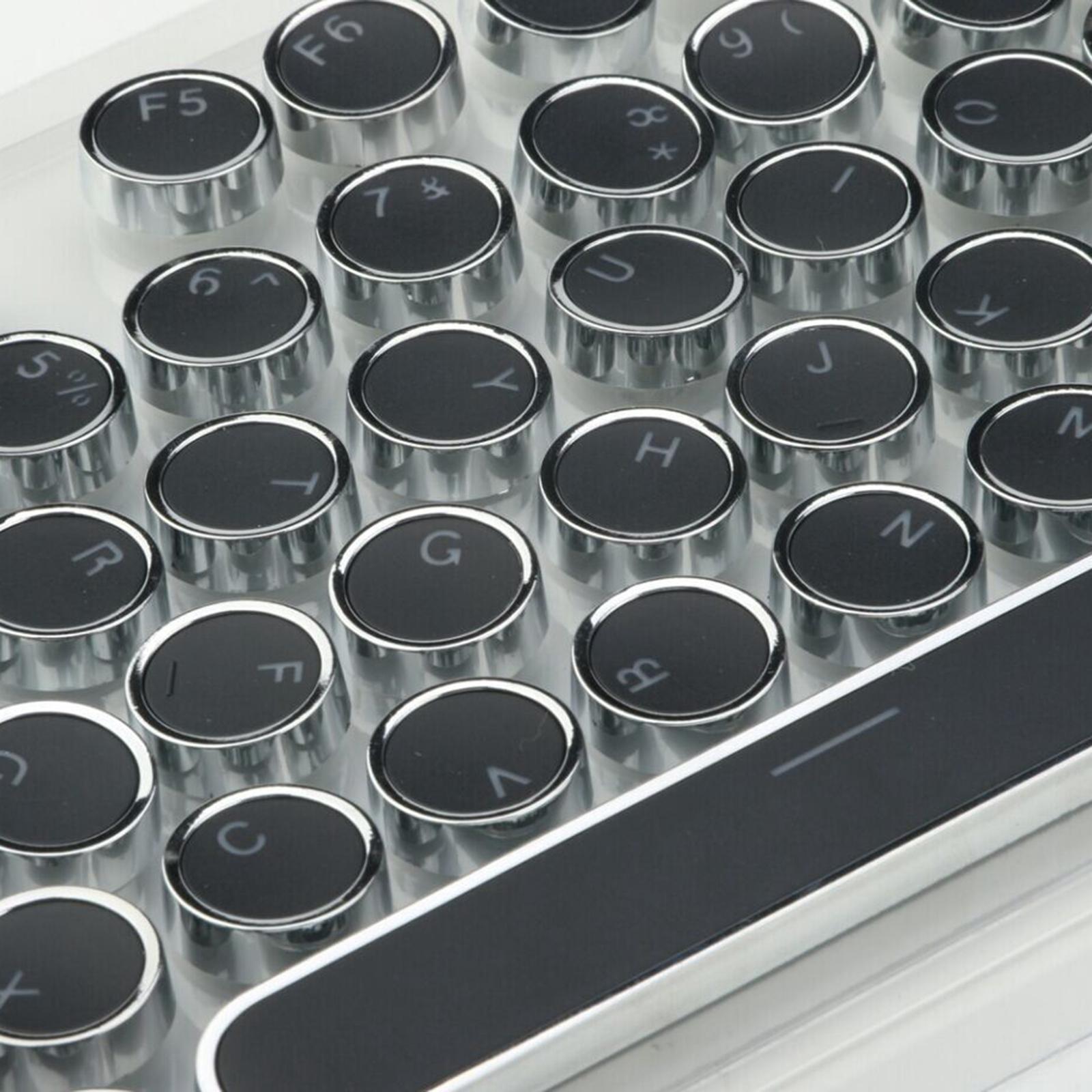 108Key Round Keycaps Double PBT Gaming Keyboard Retro for Mechanical Gaming