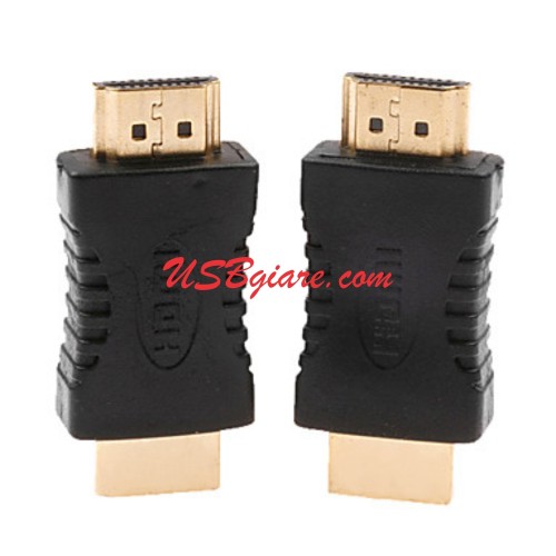 Đầu nối HDMi 2 đầu đực - HDMI male to male jack【USBgiare,Com】