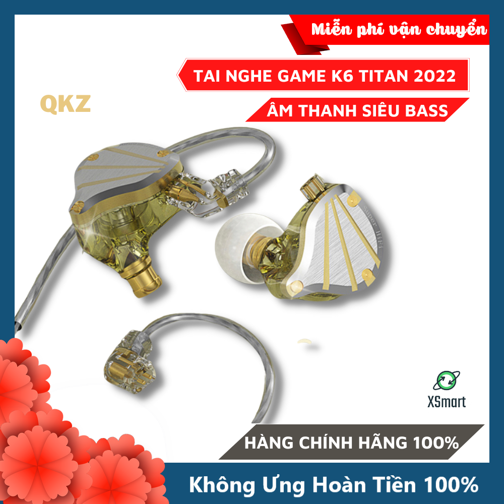 Tai Nghe Gaming Kim Loại Cao Cấp K6 Titan Pro Âm Thanh Hifi Cực Chất, Bass Êm Ái Nghe Nhạc Cực Chill, Chống Ồn Cực Tốt, Chơi Game Cực Đã-Hàng Chính Hãng