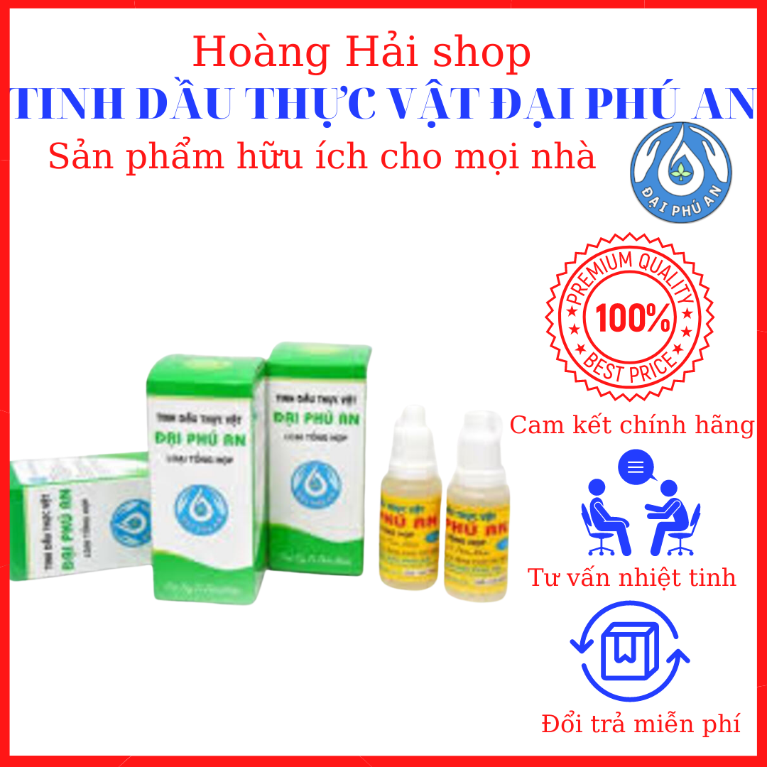 [Quà tặng thanh quế cay] Tinh dầu thực vật đại phú an 15ml