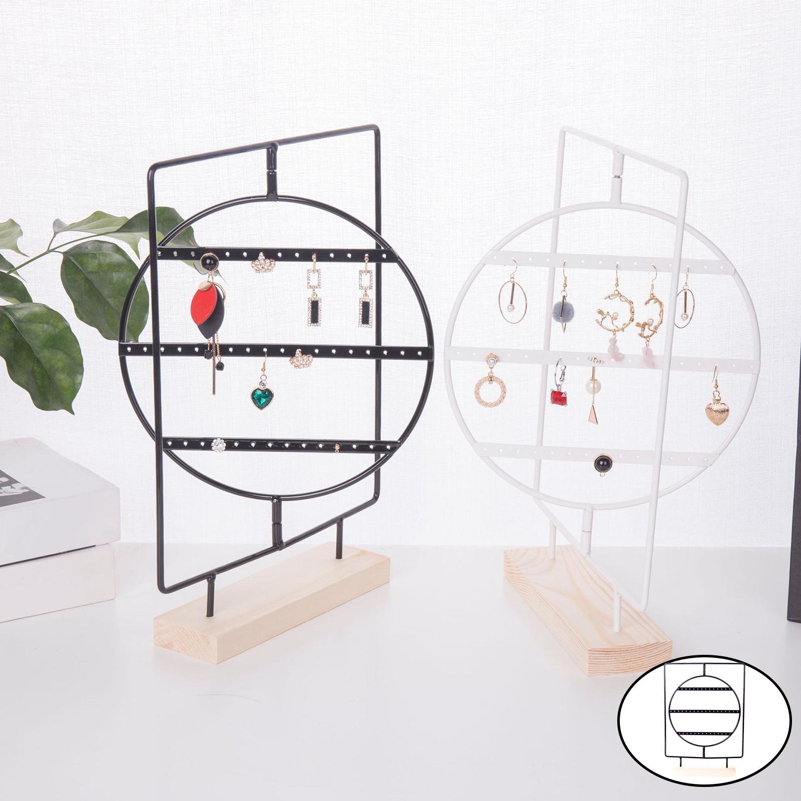 Jewelry Display Stand Earring Holder Organizer Jewelry Storage Rack Tabletop