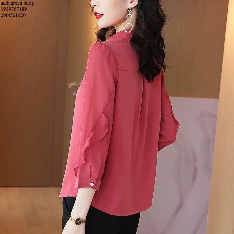 -sơ mi nữ viền bèo