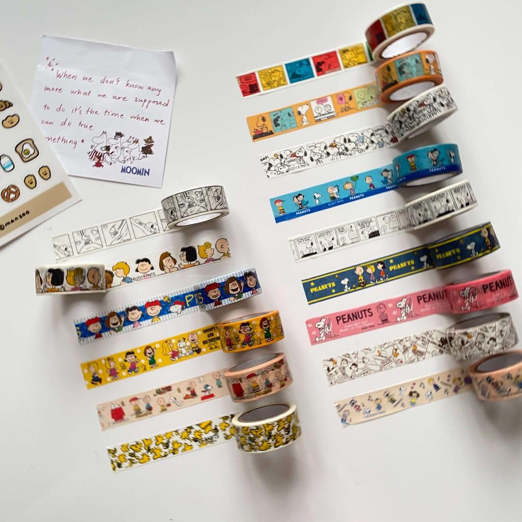 Set washi snoopy x friends đáng yêu (1