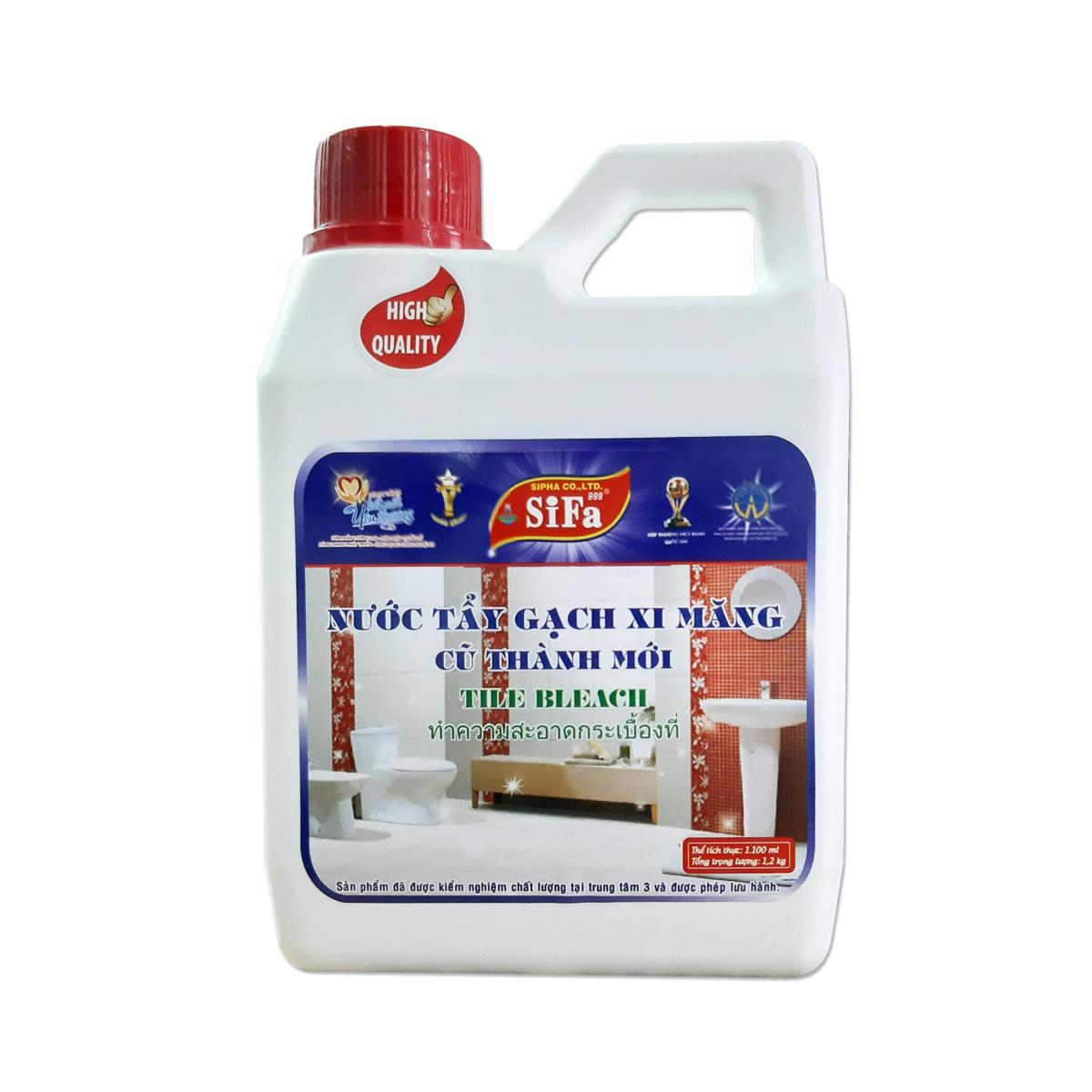 Nước tẩy gạch xi măng sifa 1.2L cũ thành mới cao cấp - tẩy trên nhiều chất liệu siêu nhanh siêu mạnh