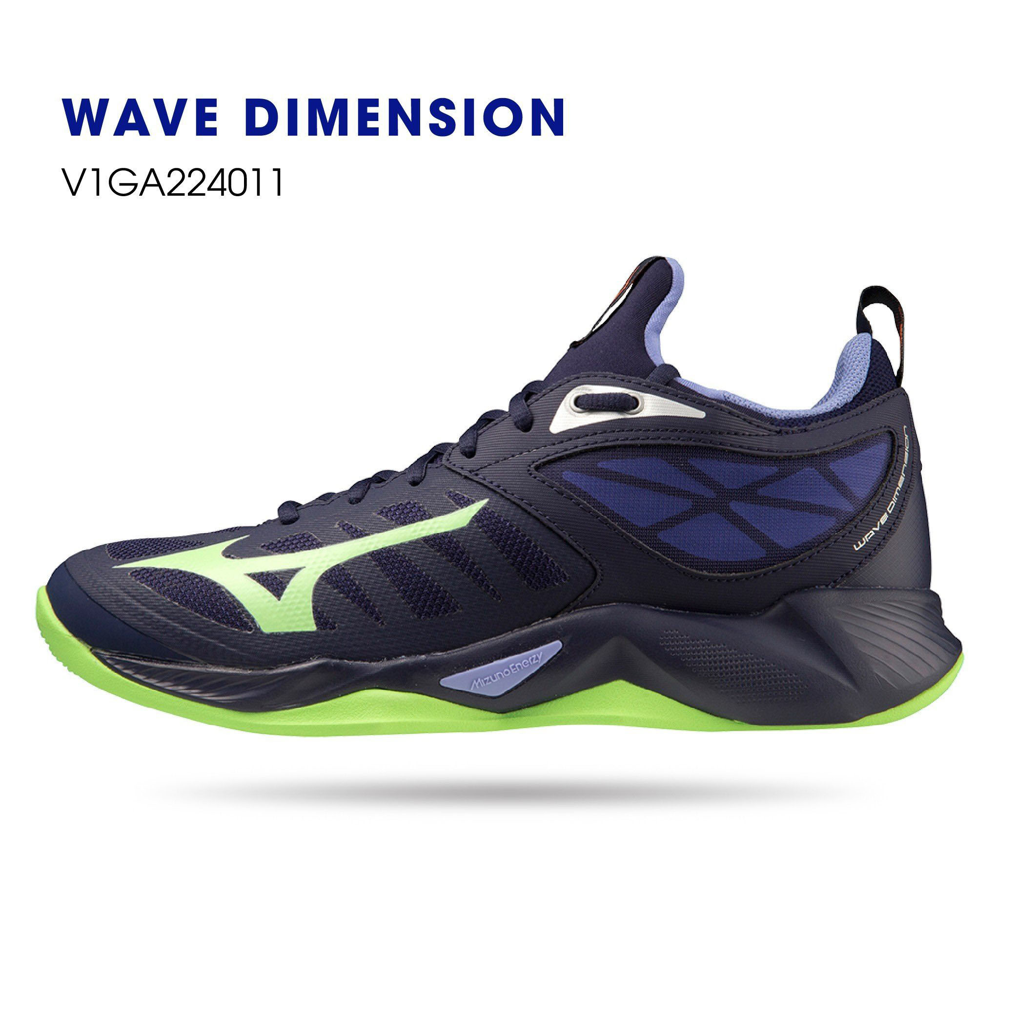 Giày bóng chuyền mizuno chính hãng WAVE DIMENSION có 2 màu - tặng tất thể thao bendu
