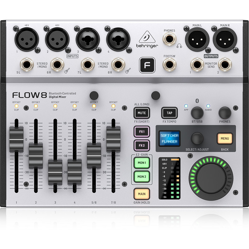 BỘ TRỘN ÂM THANH MIXER BEHRINGER FLOW 8-Hàng Chính Hãng