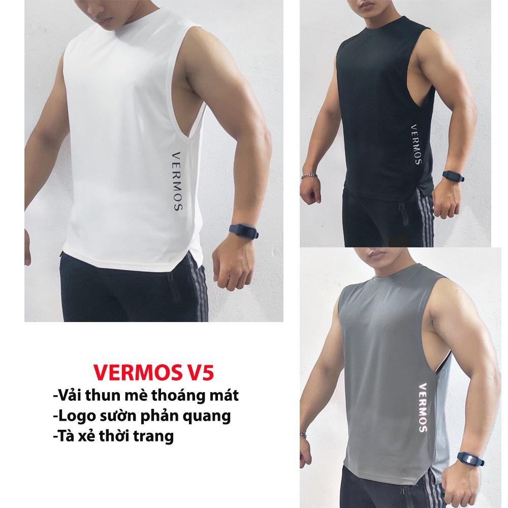 Áo Ba Lỗ Tập Gym Nam,Áo Tanktop VERMOS V5