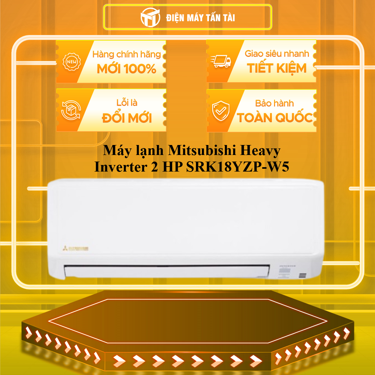 Máy lạnh Mitsubishi Heavy Inverter 2 HP SRK18YZP-W5 - HÀNG CHÍNH HÃNG - CHỈ GIAO HCM