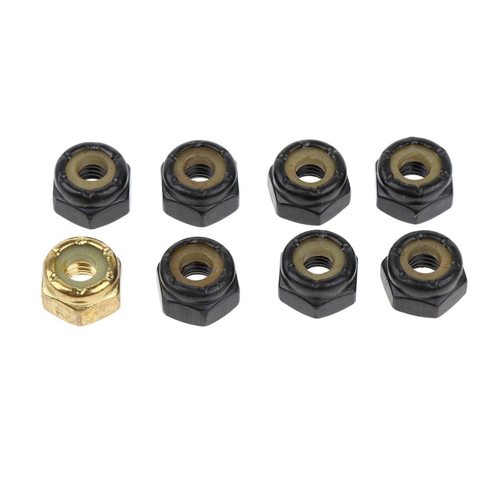 8pcs Replacement Skateboard Truck Hardware Set Longboard Screws Bolts Wrench