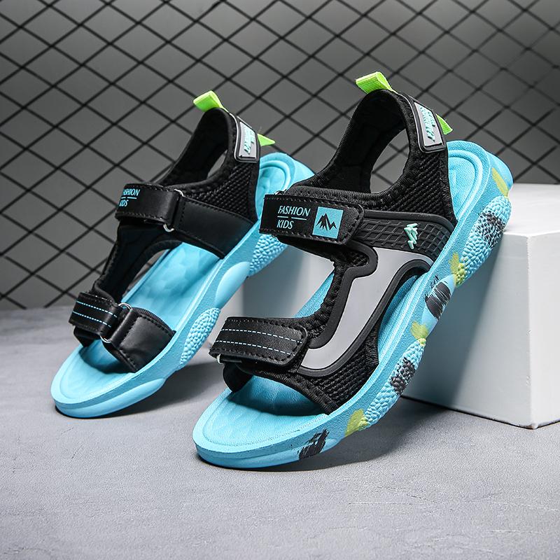 2023 Bán Giày Sandal Trẻ Em Đi Biển Mùa Hè Nước Thời Trang Giày Trẻ Em Nhẹ Chống Trơn Trượt Đế Mềm Thoải Mái Giày Cho Bé Color: golden Shoe Size: 34