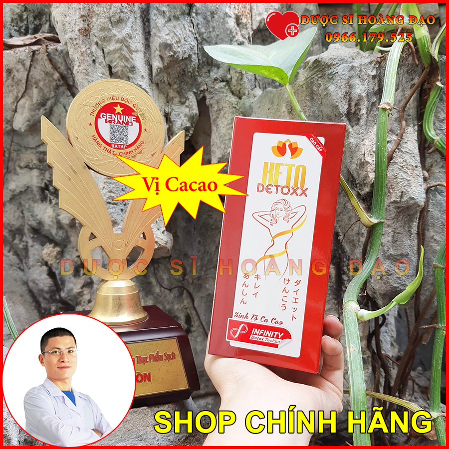 Combo 3 hộp Keto Detox - Hỗ trợ Giảm cân Keto CẤP TỐC bằng sinh tố