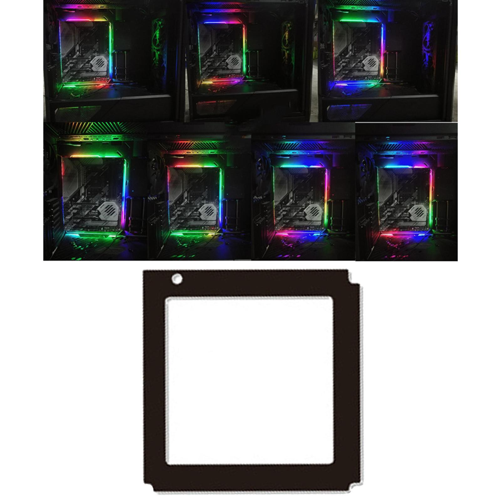 2x ATX RGB Backplate 5V 3 Pin Light-Emitting ARGB Sync Back Light for ATX Mainboard Backplane Gaming Motherboard Computer RGB Back Light