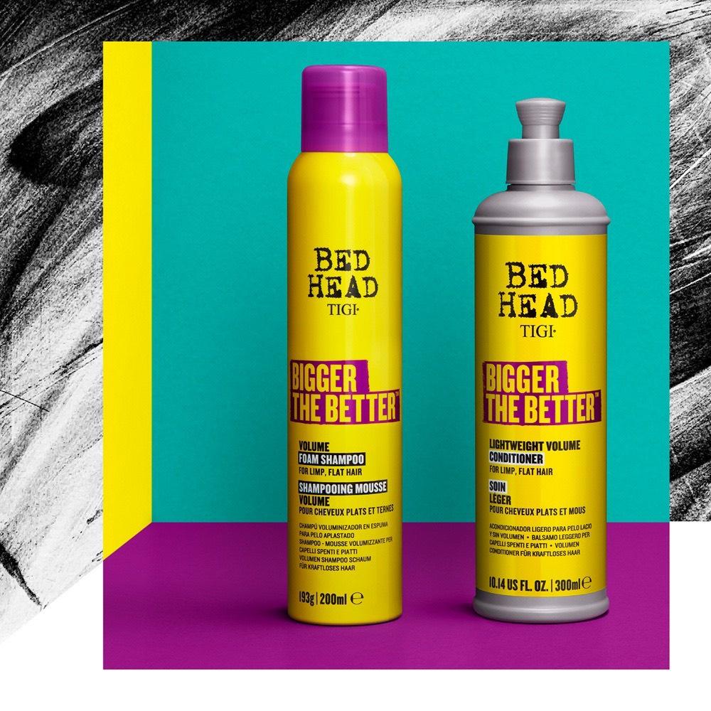 Hình ảnh Dầu gội xả tạo phồng Tigi Bed Head Bigger The Better Volume Mỹ 200 + 300ML