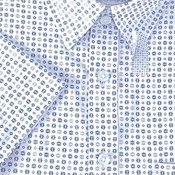 Áo sơ mi nam ngắn tay Novelty Casual Hoa văn SMI25001 - 250075N