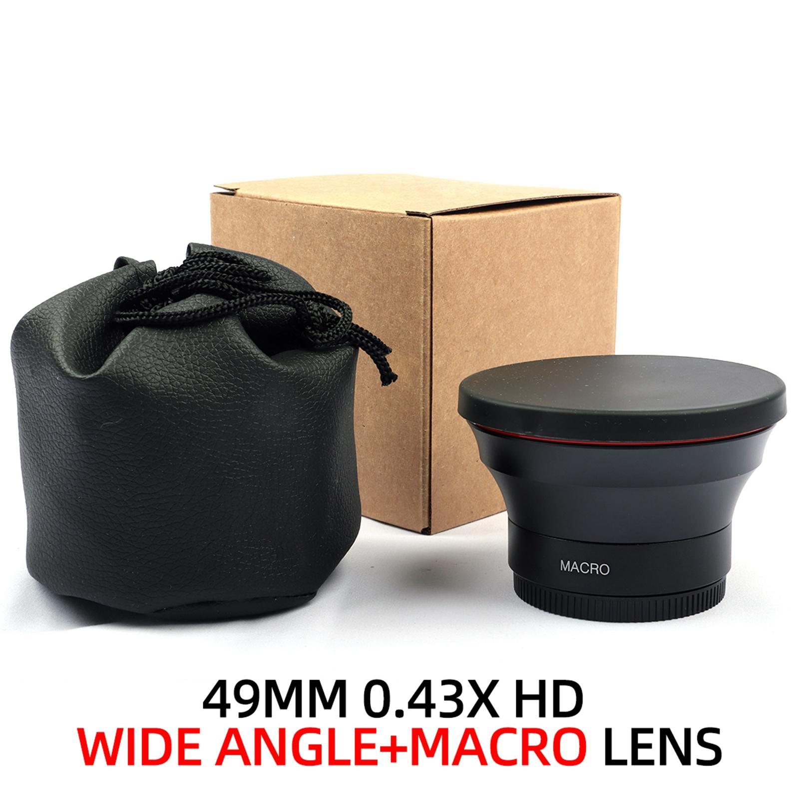 0.43x Wide Angle Lens with Portion for Camera Photography