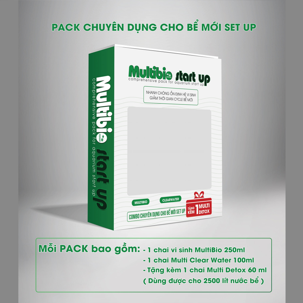 Combo 3 Chai MULTIBIO START UP Dành cho Bể Cá Mới - Combo multiobio chuyên dụng cho bể mới setup - phụ kiện thủy sinh