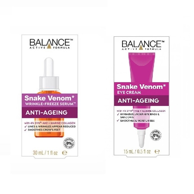 Bộ serum dưỡng da và kem dưỡng mắt Balance Snake Venom