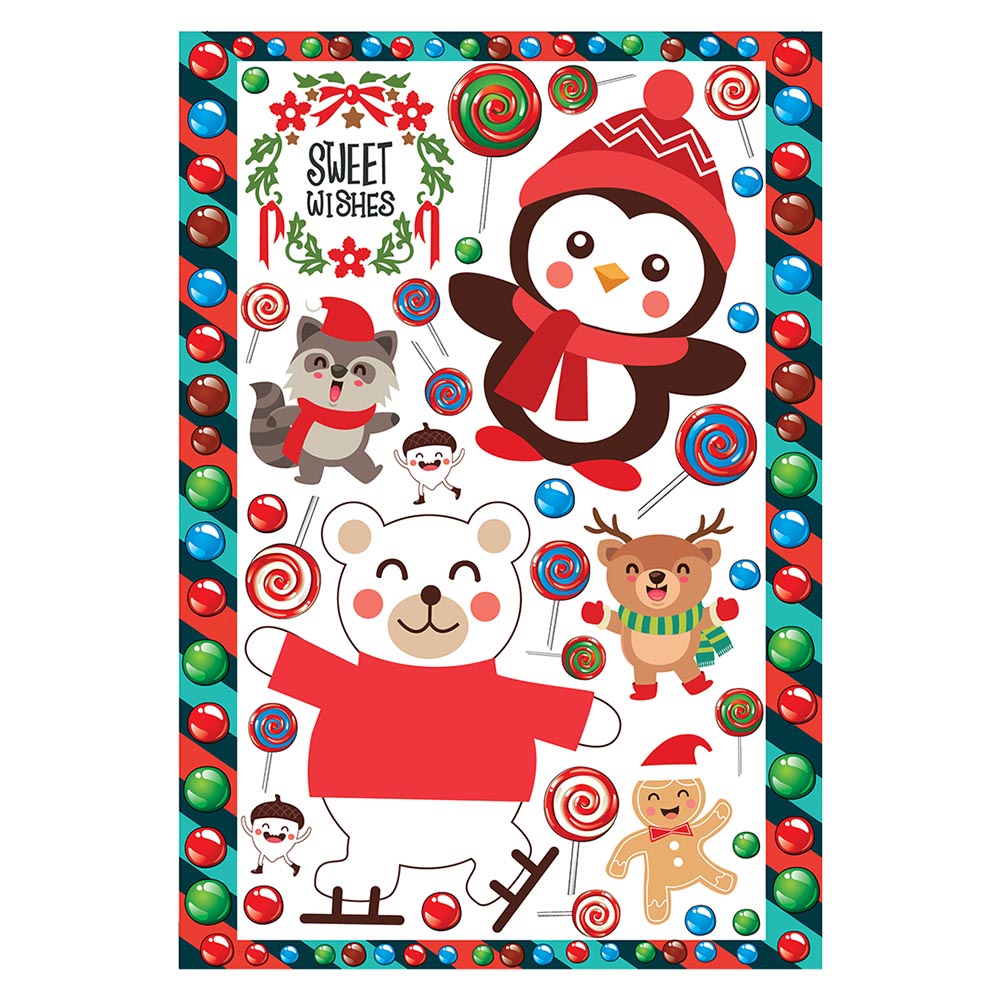 SWEET WISHES - Sticker decal hình dán trang trí theo mùa Noel Giáng Sinh