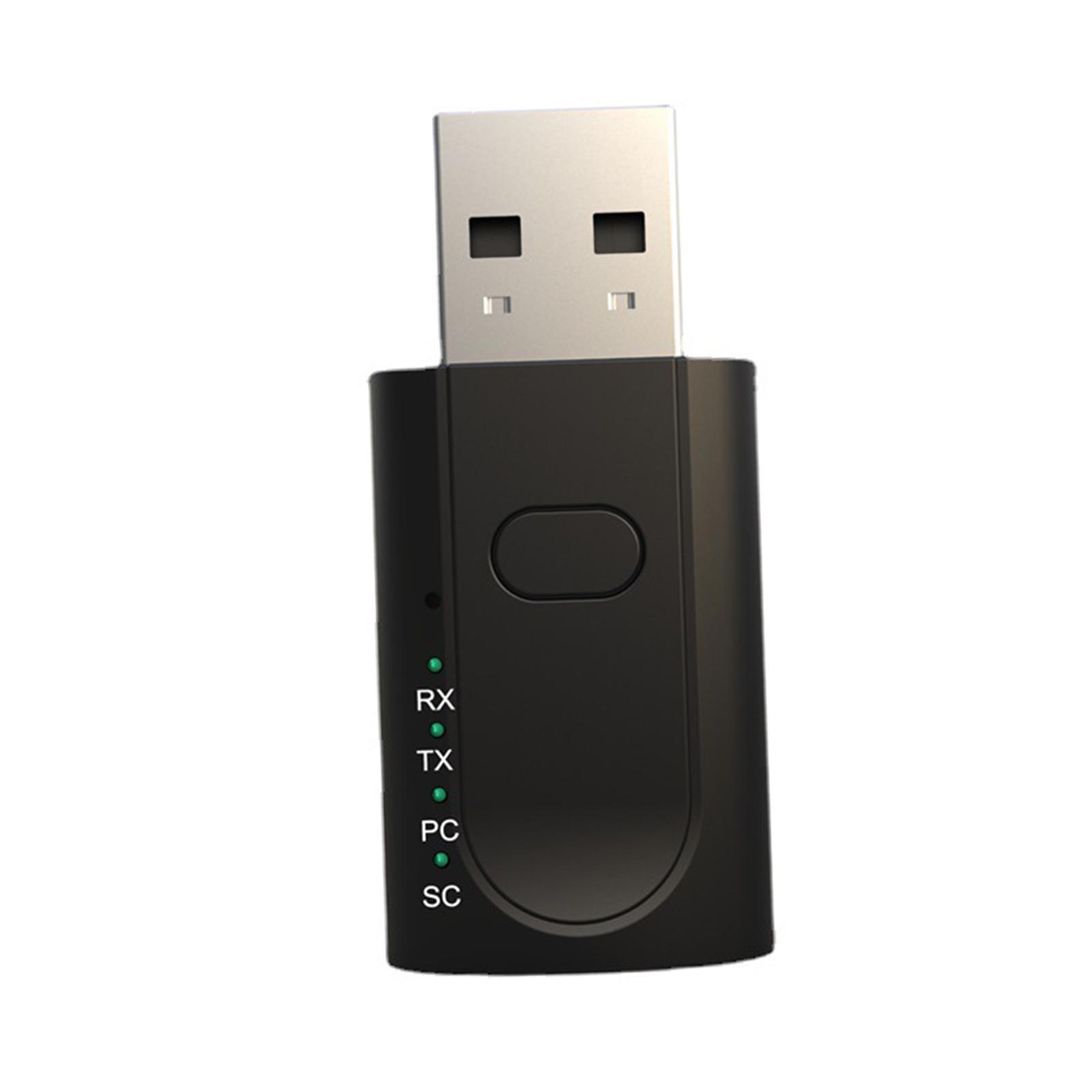 USB Bluetooth 5.1  Receiver  3.5mm AUX for Headphones PC
